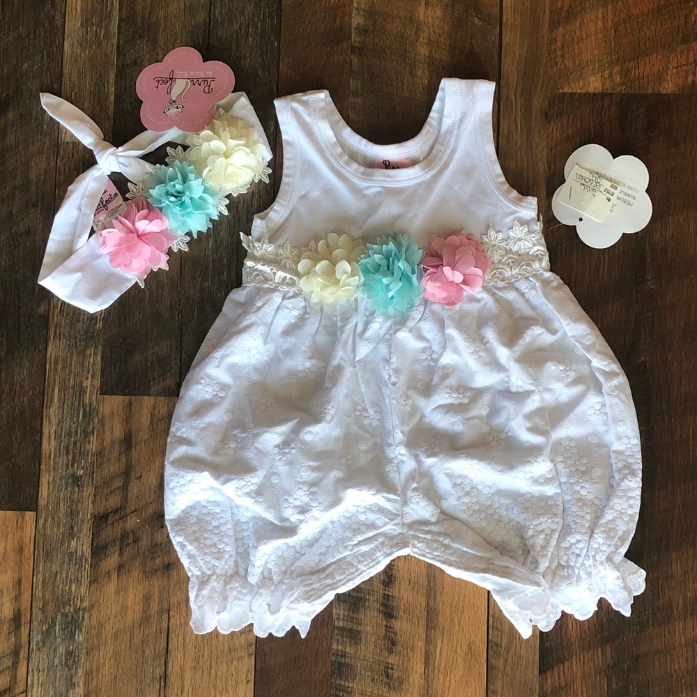 NWT Purrfect by Haute Baby bubble set